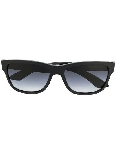 prada sonnenbrille eckig schwarz|Eckige Sonnenbrille in Schwarz .